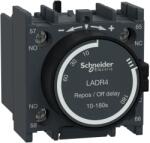 SCHNEIDER TeSys Deca Bloc contacte auxiliare temporizat 1NO + 1NC off delay (Intarziere la oprire) 10-180s Frontale terminale cu șurub Schneider LADR4 (LADR4)