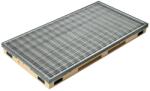 ACO Ștergător de picioare încastrabil ACO Vario 2.0 Hybrid, cu tavă din beton cu polimeri și grătar rețea ochiuri 30/10, 750x500x80mm Pres
