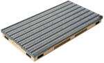 ACO Ștergător de picioare încastrabil ACO Vario 2.0 Hybrid, cu tavă din beton cu polimeri și grătar benzi textile si cauciucate, 1000x500x80mm Pres