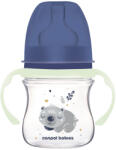 Canpol babies Антиколик шише с дръжки Canpol Easy Start - Sleepy Koala, 120 ml, Синьо (35/236_blu)