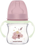 Canpol babies Антиколик шише с дръжки Canpol Easy Start - Sleepy Koala, 120 ml, Розово (35/236_pin)