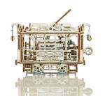 Wooden City Tramvai de Oras din Lemn cu Sine, Model de Lemn (DJRVGBMBM)