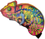 Wood Trick Puzzle din Lemn, Animal, Cameleon Colorat, WoodTrick (086) Puzzle