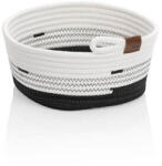 KELA Cos Hedda 25 cm amestec bumbac/poliester alb-negru KL-24457