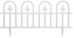 GardenLine Gard de gradina decorativ, plastic alb, set 4 buc, 60x30.5 cm GartenVIP DiyLine (DOS2354A)