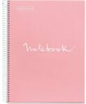 Miquelrius Emotions A4 PP 5x24 Lapos Pink Vonalas Spirálfüzet (A152381671)