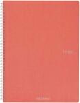 Fedrigoni Ecoqua A5 70 Lapos Korall Kockás Spirálfüzet (19148105)