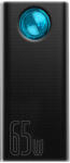 Baseus Amblight Powerbank 30000mAh, 4xUSB, USB-C, 65W (fekete)