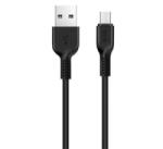 hoco. X20 adatkábel és töltő (USB - microUSB, törésgátló, gyorstöltés támogatás, 100cm) FEKETE (X20_MICRO_1M_B)
