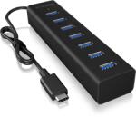 RaidSonic Icy Box IB-Hub -1700-C3 USB 3.0 Hub - 7 Port, Fekete (IB-HUB1700-C3)