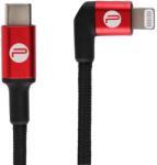 PGYTECH Cablu pentru incarcare si transfer de date PGYTECH P-GM-123, USB Type-C/Lightning, MFi, 65cm, Negru/Rosu (P-GM-123)