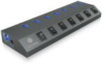 RaidSonic ICY BOX IB-Hub -1701-C3 USB 3.0 Hub - 7 Port