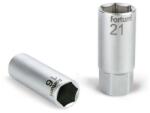 Fortum Gyertyakulcs dugófej 1/2", 61CrV5; 21mm, gumírozott FORTUM (4700901) - barkacsland