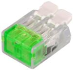 Tracon Csavar nélküli vezetékösszekötő, nyitható átlátszó, 0, 2-4(2, 5)mm2, 32A, 450VAC 2P (RVOG2) (RVOG2)