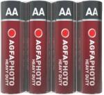 AgfaPhoto Elem, AA, 4 db, féltartós (szén-cink), zsugor, AGFAPHOTO "Heavy Duty" (4 db) (AGHDAA4)