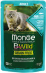 Monge Bwild Gabonamentes 85g Alutasak Tőkehal, Rák + Zöldség