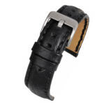 LBS Curea Ceas Piele Naturala Cusatura Groasa (neagra)