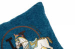 King Home Paris Home Lovas Díszpárna Zsenília Kék Elegáns (KHM-5900168831018) - prodis