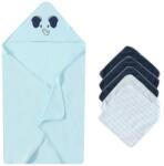 Mother's Choice Set cadou bebelusi cu 5 mini prosopele si prosop cu gluga - elefant (IT4740)