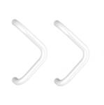 Medos Set maner spatial Medos aluminiu, diametru 30 mm, lungime 330 mm, triunghiular, culoare alb RAL 9016, fara accesorii de prindere
