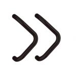 Medos Set maner spatial Medos aluminiu, diametru 30 mm, lungime 330 mm, triunghiular, culoare maro RAL 8077 fara accesorii de prindere