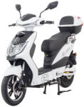 RACCEWAY Trotineta electrica RACCEWAY® E-FICHTL®, alb-lucioasa cu baterie de 20Ah
