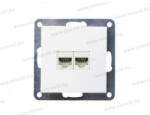 NEOCROSS fehér CAT 5e 2XRJ45 dupla adatátviteli csatlakozó