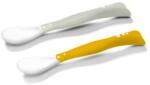BabyOno Linguri flexibile, 2 buc, galben/gri Set pentru masa bebelusi