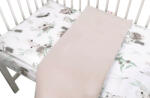 Baby Nellys Lenjerie de pat din 2 piese, bumbac/catifea - Exotica - bej, alb Lenjerii de pat bebelusi‎, patura bebelusi