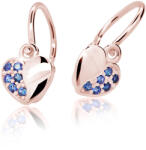 Cutie Jewellery Cercei pentru copii din aur roz C2160-10-X-4 albastru