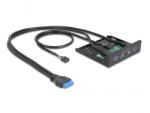 Delock 64150 2xUSB-A 3.2 Gen 1 + HD-Audio 3, 5" beépíthető panel (64150)