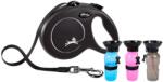 flexi New Classic S Tape Leash 5m până la 15kg negru+PRONETT Pet Travel Bottle 500ml - 3% reducere!