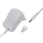 Somogyi Elektronic MW MA06/G+ hálózati adapter, 600 mA áramfelvételig, ideális 3-12 V-os készülékekhez, szabályozható feszültség, LED visszajelző, fix csatlakozó (MW MA06/G+) - scom