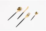 I.R.I.S. KT-233-B Set de tacâmuri negru din 24 de piese (KT-233-B) Tacam