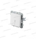 TEM jelzőfényes N101 egypólusú süllyesztett csengő nyomógomb 10A 250V AC fehér 15020 SQ11PWIN01XO