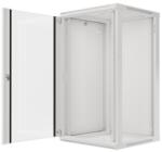 Lanberg 19" fali rack szekrény 22U/600X600 üvegajtó, lapraszerelt, szürke V2 WF01-6622-10S (WF01-6622-10S)