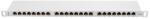 Lanberg Patch panel 24 port 0.5U 19" CAT. 6 árnyékolt, szürke PPS6-0024-S (PPS6-0024-S)