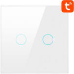 Avatto ZigBee Avatto érintőkapcsoló LZTS02-EU-W2 Dupla semleges TUYA (fehér) (LZTS02-EU-W2) - mi-one