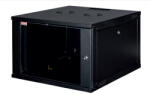 Lande LN-EUBOX09U5445-BL-1 Rackszekrény, 19", 9U, fali