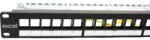 Excel Moduláris 24 portos patchpanel 1U, fekete EXCEL 100-095 (exc_ppMOD_24p_fekete2)