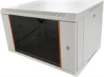 Techson Rackszekrény, 19", 6U, fali - ipkameradiszkont - 48 004 Ft