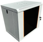 Techson Rackszekrény, 19", 6U, fali - ipkameradiszkont - 32 467 Ft