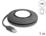 Delock Cablu de incarcare magnetic USB type C pentru Apple Watch 1m Gri, Delock 83019 (83019)
