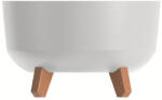 Prosperplast Ghiveci GRACIA LOW 23, 5 cm alb