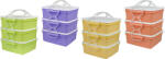 DK-PLAST suport alimentar 3x1, 2l patrat 17x15x18, 5cm PH mix de culori