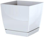 Prosperplast Ghiveci COUBI SQUARE P cu vas alb 24cm