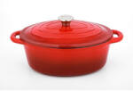 Carl Schmidt Sohn CS SOLINGEN Tava de copt cu capac fonta Xanten 37 x 22 cm rosu CS-090975