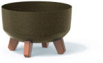 Prosperplast Ghiveci GRACIA LOW ECO WOOD 38cm cafea