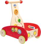 Hape Количка за прохождане HaPe International - Със зъбни колела и сметало, дървена (H0370) - baby Проходилка