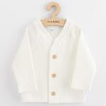 NEW BABY Jacheta de bebeluşi cu nasturi New Baby Luxury clothing Oliver albă, mărime 62 (3-6l)
